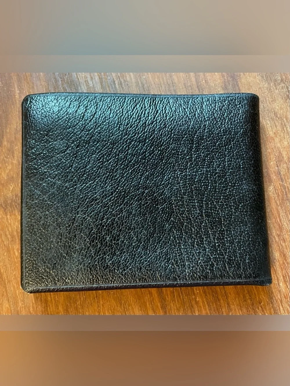 Vintage Crest Craft Genuine Leather Men’s Bifold Wallet NOS Bi-fold Black